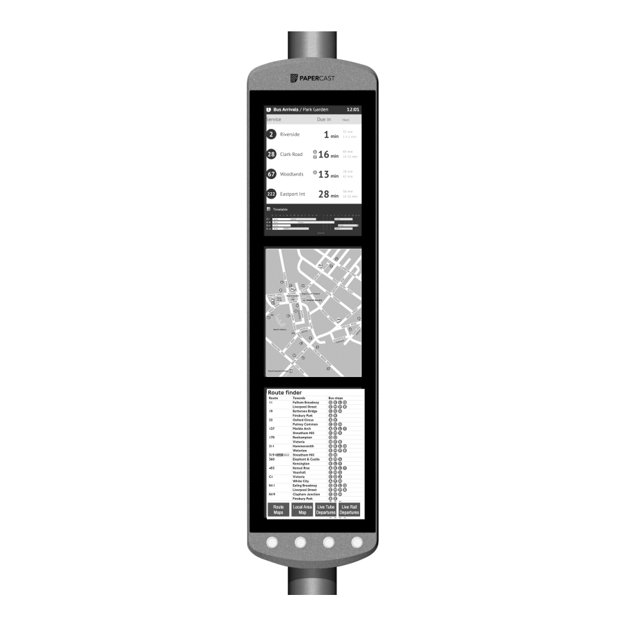 Papercast Commercial Displays PAP13ODT