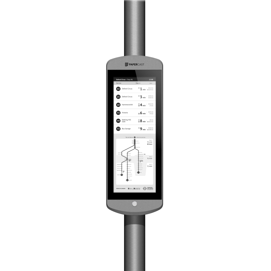 Papercast Commercial Displays PAP23OD